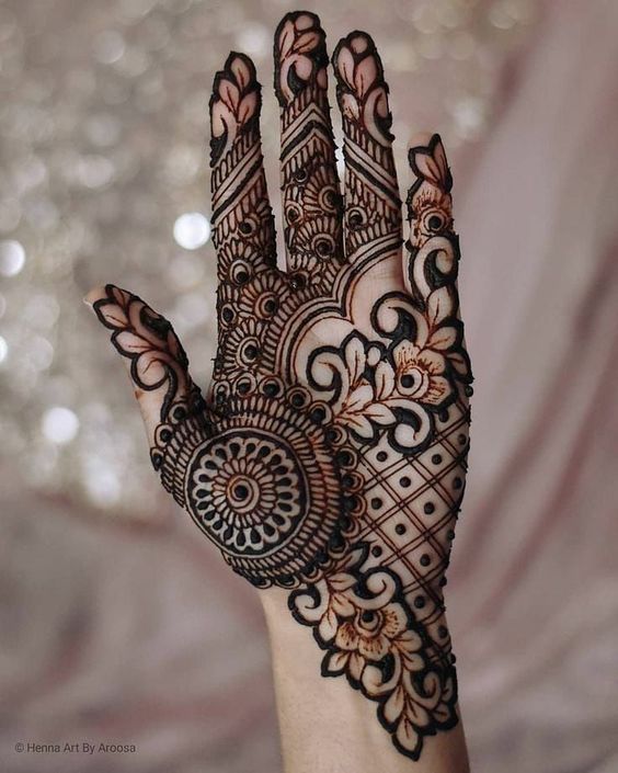 floral mehndi design