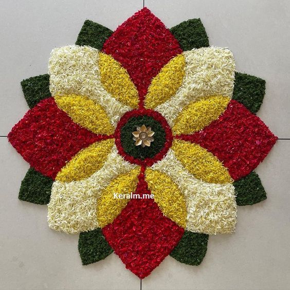 flower rangoli design