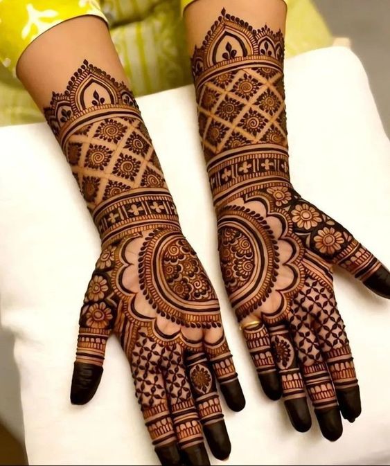 front hand mehndi designs for diwali