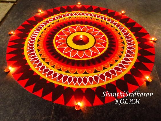 kolam rangoli design