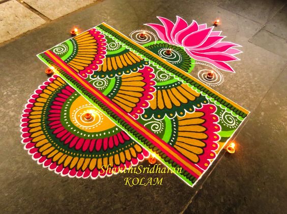 kolam rangoli design