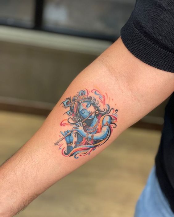krishna tattoo