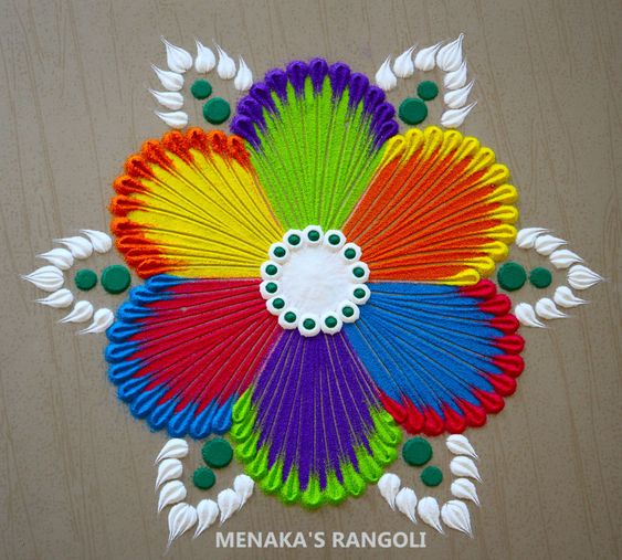 quick rangoli design