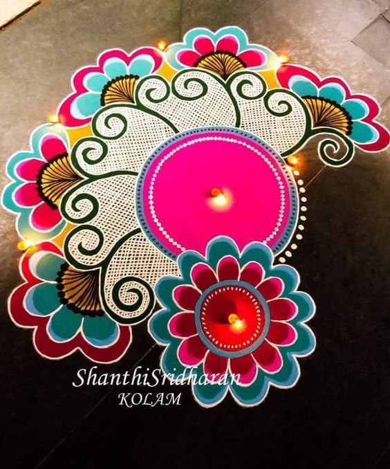 rangoli design for diwali