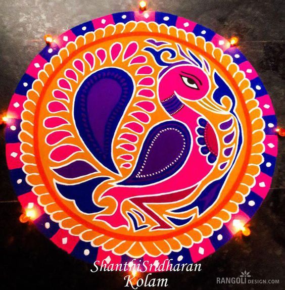 round rangoli design