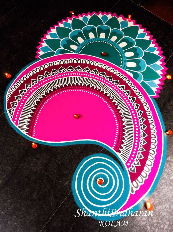 trending rangoli design