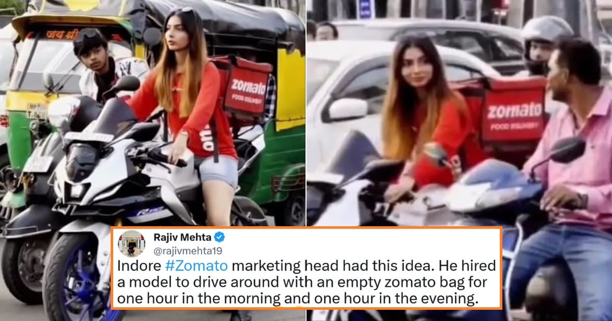 zomato girl on bike Indore