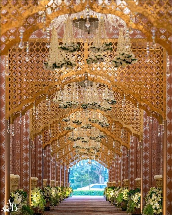 Indian wedding entry gate decoration