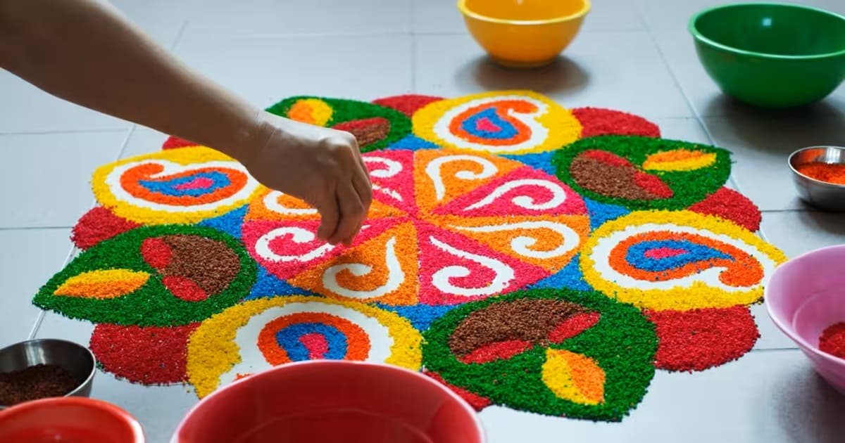 Simple Rangoli Designs For Diwali