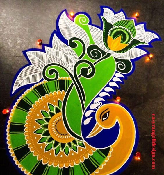 attractive rangoli ideas