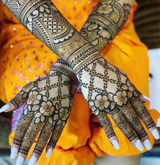 bridal stylish mehndi design