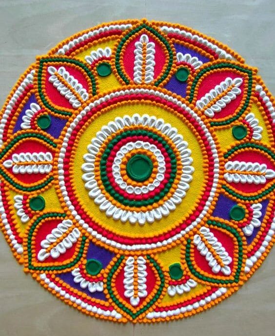 circle diwali special rangoli 