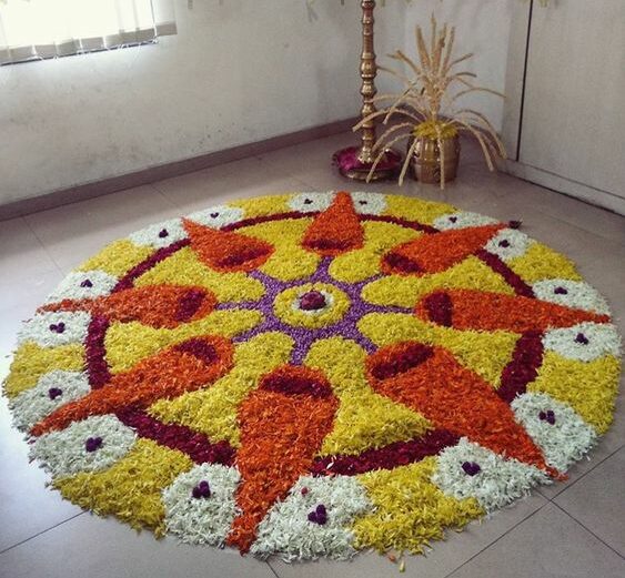 circle rangoli design