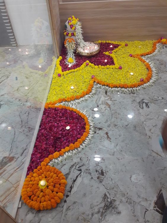 corner rangoli design