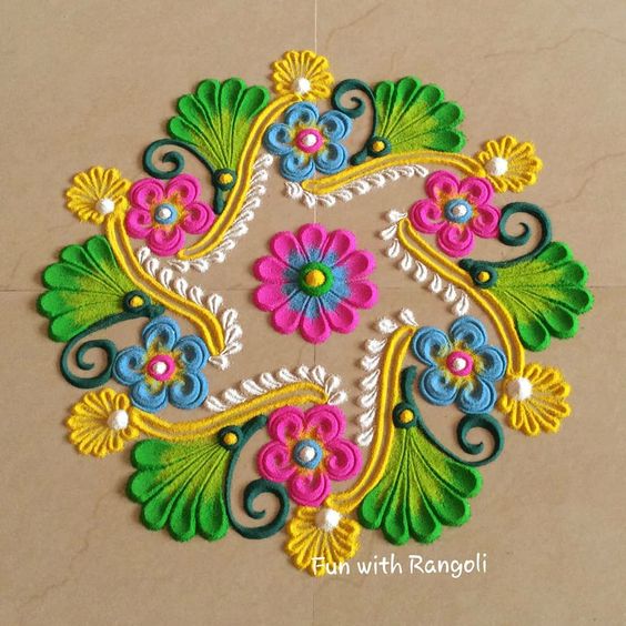 creative rangoli design