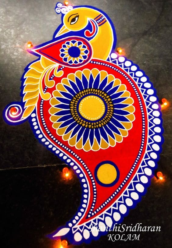 creative rangoli design