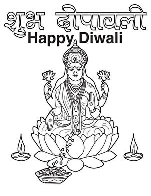 deepawali drawing