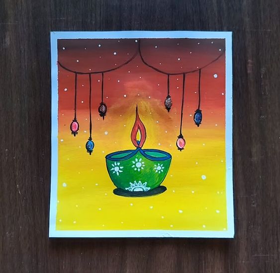 diwali drawing