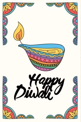 easy diwali drawing