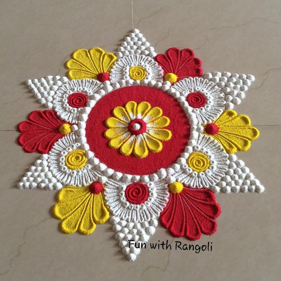 easy rangoli ideas