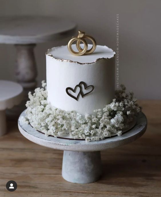 engagement cake cute