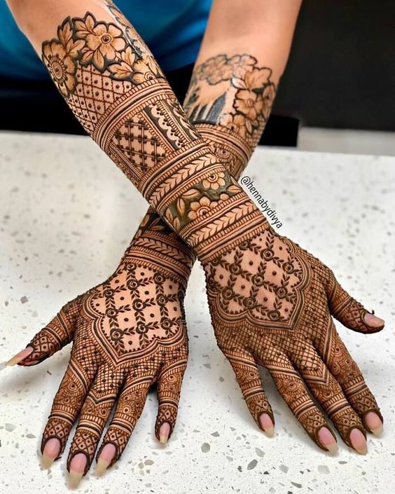 engagement mehndi design