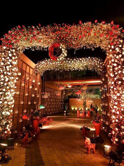 entry gate decoration for wedding