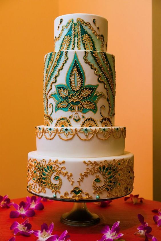 exotic engagement cake