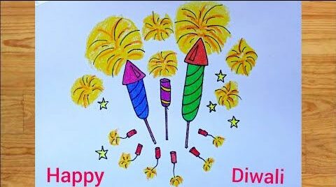 happy diwali drawings