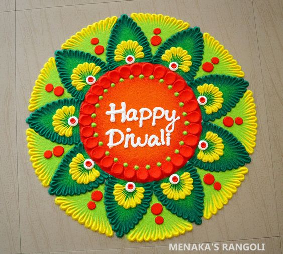 happy diwali rangoli