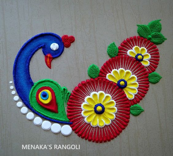 modern diwali rangoli