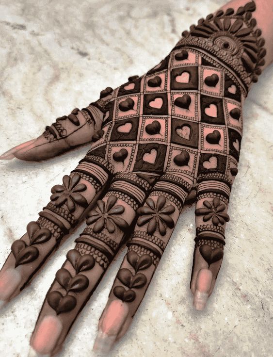 negative mehndi design