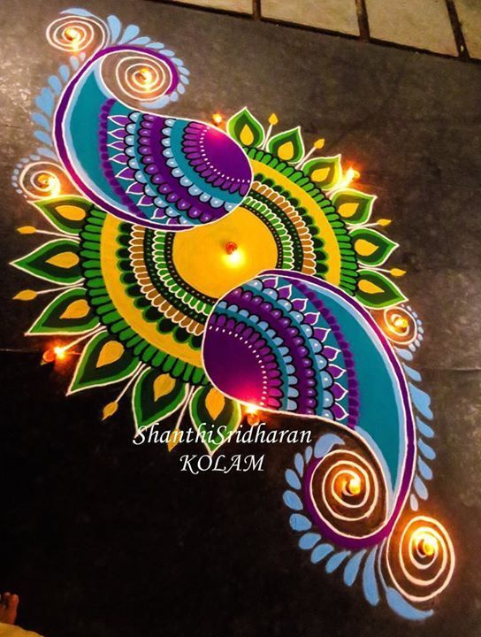 paisley diwali special rangoli