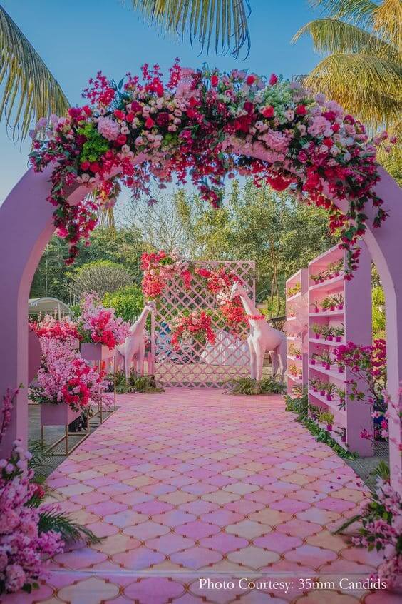 pastel wedding decor