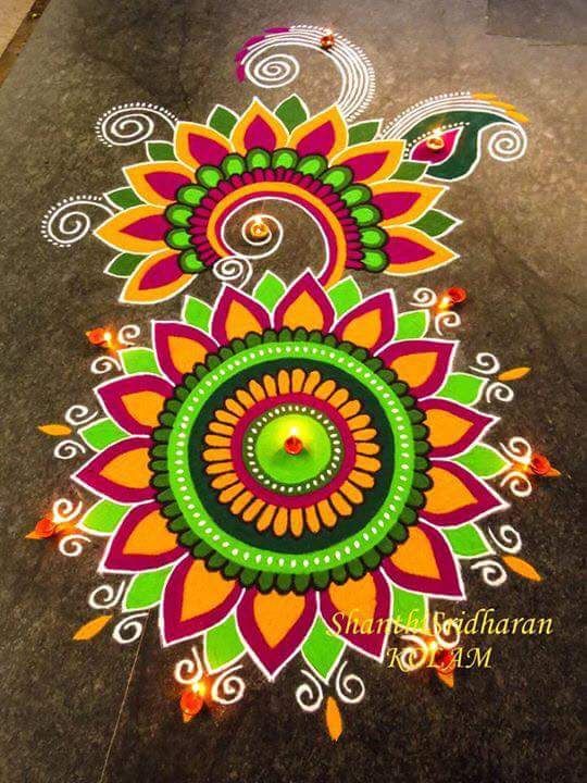 rangoli design latest unique