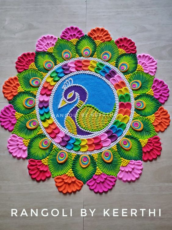 round rangoli design