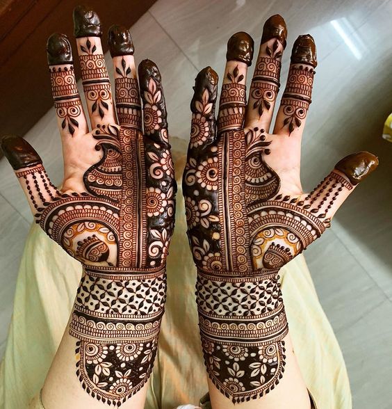 simple bridal mehndi design