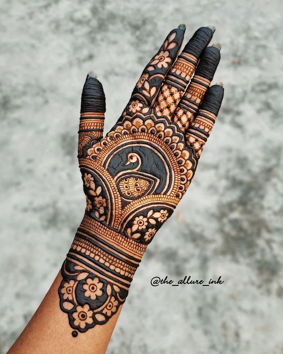 simple rajasthani mehndi design