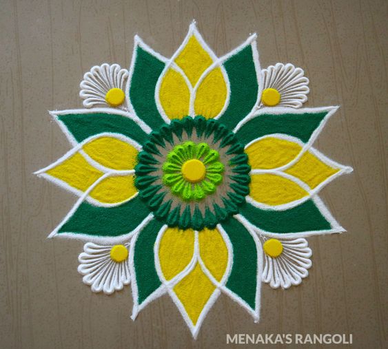 simple rangoli designs for Diwali