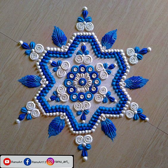 star rangoli design