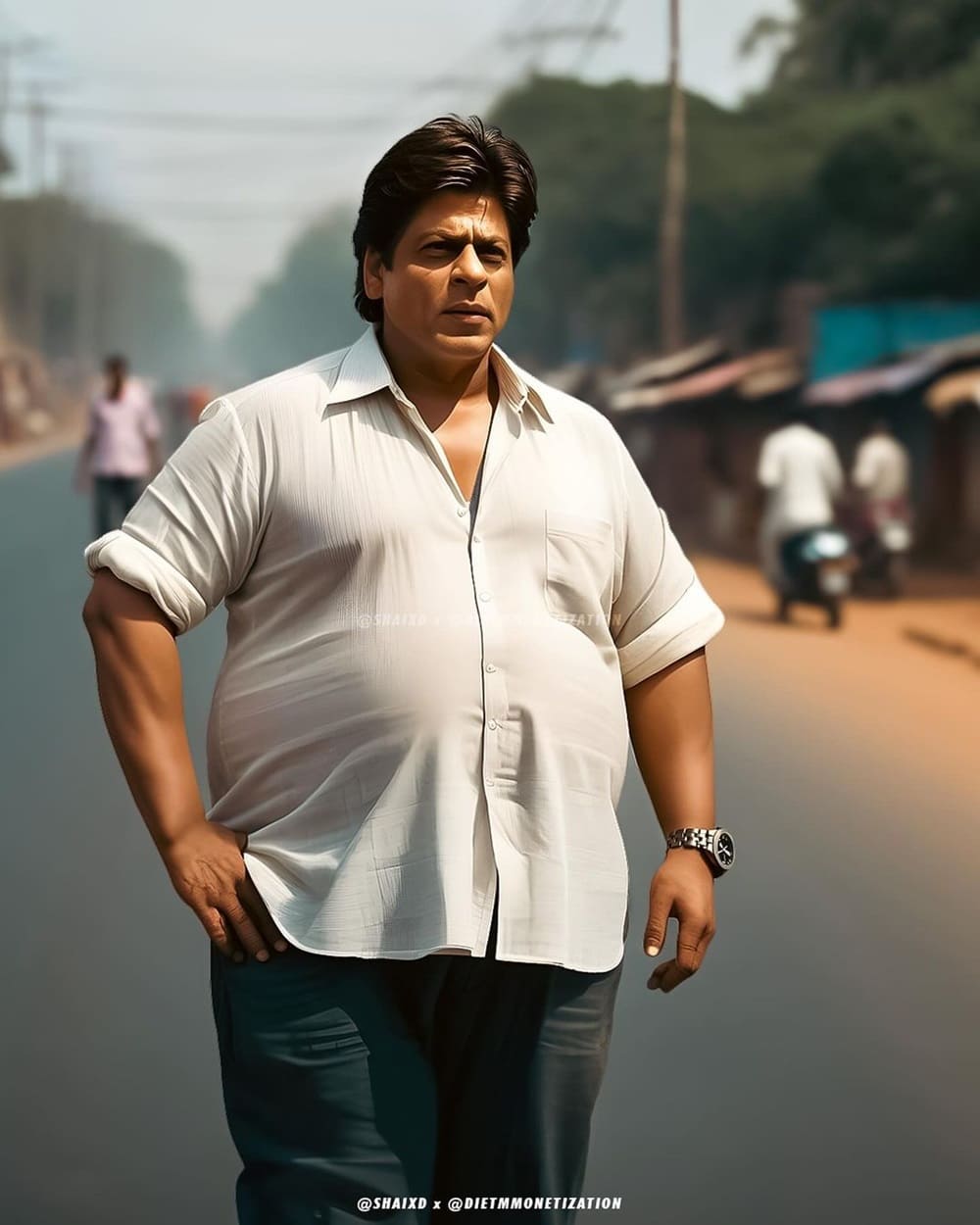 Shah Rukh Khan Obese AI Photo