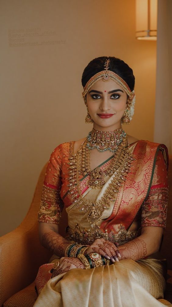 South Indian wedding look