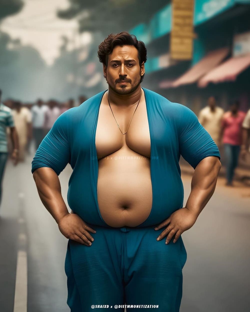 Tiger Shroff Obese AI Photo