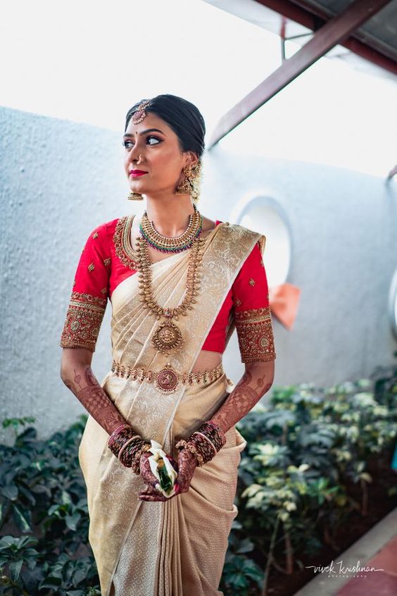 Traditional South Indian bridal look