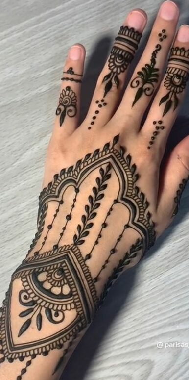 arabic mehndi design simple