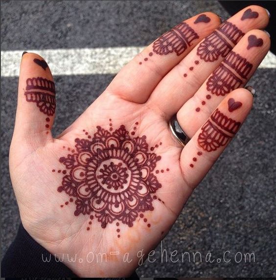 finger mehndi design