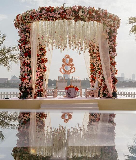 flower wedding stage decoration