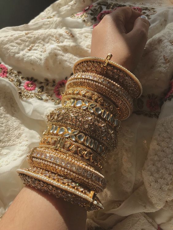 heavy bangles for brides