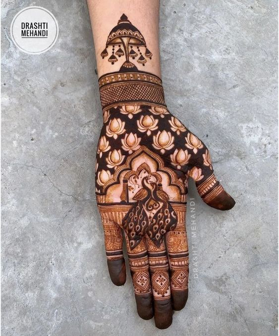 jharokha mehndi design