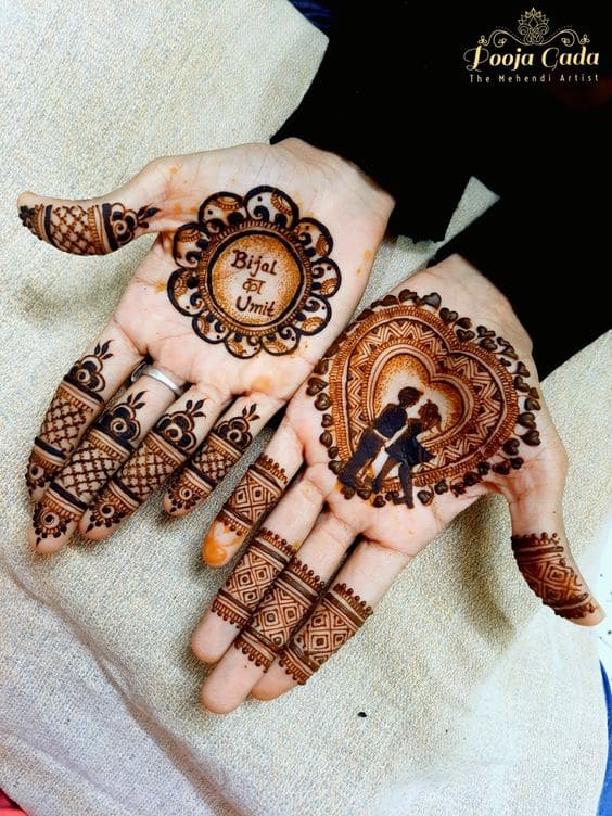 latest groom mehndi design